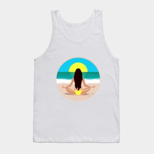 Med Womanwoman meditating Tank Top